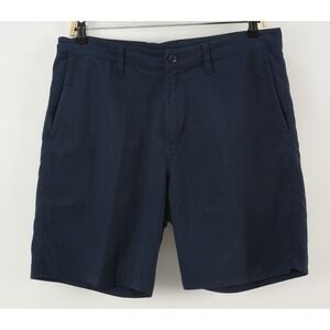 tasc Bamboo Performance Athletic Motion Chino Shorts Men's 32 x 8" Navy Blue